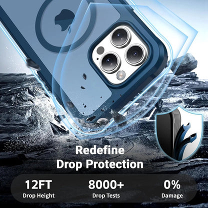Funda Magnética Para iPhone 16 Pro Max Azul Oscuro