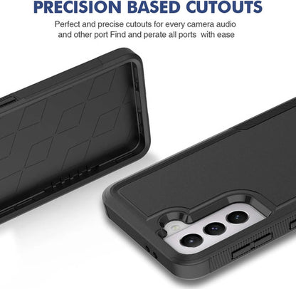 Funda Protectora Samsung Galaxy S21 5g Doble Capa Antigolpes Negro Liso