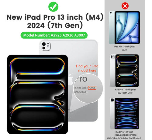 Funda Transparente Moko Para iPad Pro 13'' M4 2024. Claro