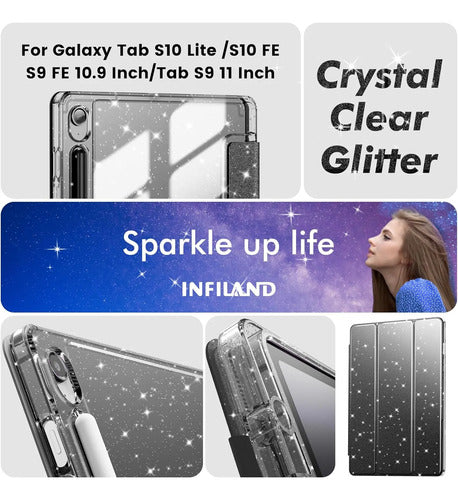 Funda Para Samsung Galaxy Tab S10 Lite/s10 Fe/s9 Negro