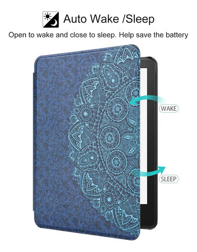Funda Para Kindle Paperwhite 6.8 Pulgadas Azul