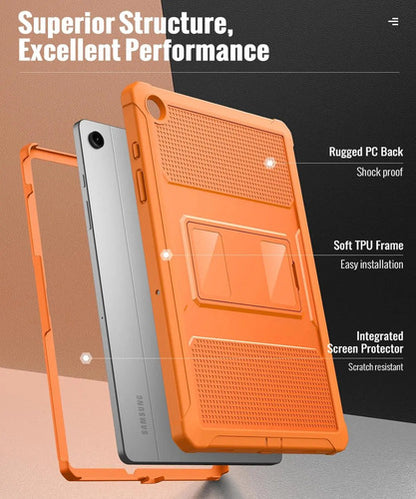 Funda Para Galaxy Tab A9 Plus 11-inch 2023, Negra Naranja