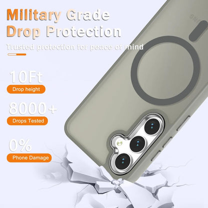 Funda Magnética Mate Para Samsung Galaxy S25+ Plus Gris