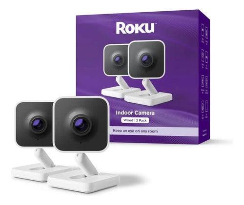 Cámara De Seguridad Roku Indoor 2-pack, Full Hd, Visión Noct