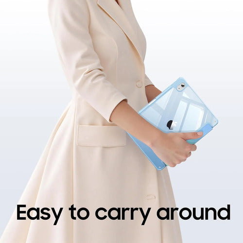 Funda Híbrida Delgada Para iPad Azul Claro