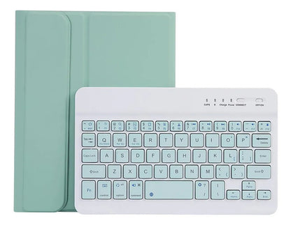 Funda Con Teclado Para Samsung Galaxy Tab A9 8.7 Verde