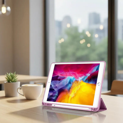 Funda Para iPad 9.7 Con Porta Lápiz Y Protección Completa Lila