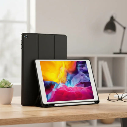 Funda Para iPad 9.7 Con Porta Lápiz Y Protección Completa Negro