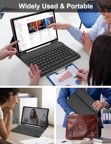 Funda Con Teclado Para Samsung Galaxy Tab S11 11' Negro
