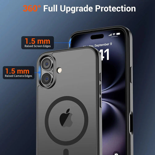 Funda Magnética Supfine Para iPhone 16 Negro