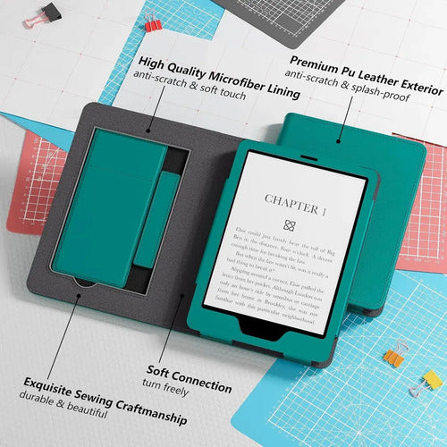 Funda Lainergie Para Kindle 6'' 11ª Gen, Cuero Pu, Soport...