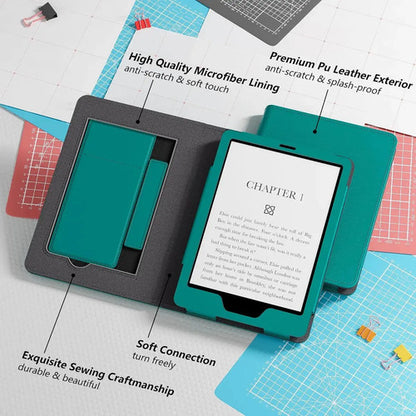 Funda Lainergie Para Kindle 6'' 11ª Gen, Cuero Pu, Soport...