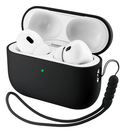 Funda Ornarto De Silicona Híbrida Para AirPods Pro 3 - Negra