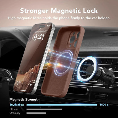Funda Magnética Para iPhone 14 Pro Marrón