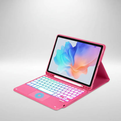 Funda Con Teclado Para Samsung Galaxy Tab S10 Lite/s10 Fe/s9 Rojo