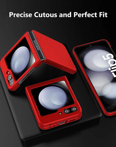 Funda Para Samsung Galaxy Z Flip 5 (2023) Rojo Lisa