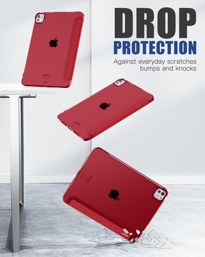 Funda Para iPad Pro 11'' 2024 (5ta Gen) Roja Rojo