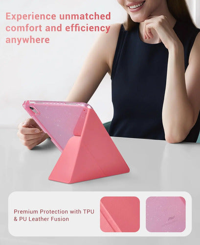 Funda Para iPad (a16) 11a Gen 11'' 2025, iPad 10a Gen Rosa Chicle