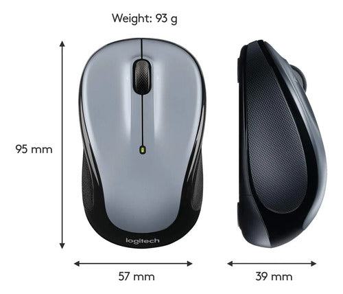 Mouse Inalámbrico Logitech M325 Con Scrolling Plata
