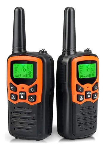 Walkie Talkie Moico Con Linterna Led Y Alcance Extendido Color