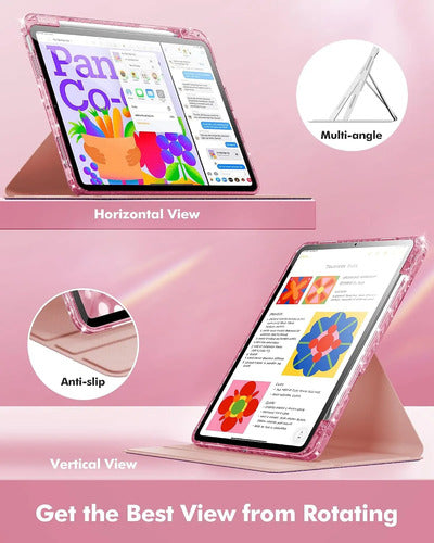 Funda Giratoria Para iPad Air 11' Rosa