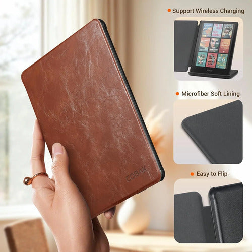 Funda Premium Para Kindle Paperwhite 12ª Generación 2024 7 Marrón