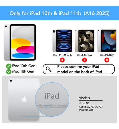 Funda Para iPad 10.9 Con Teclado Negro.