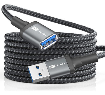 Cable De Extensión Usb 3.0 De 3 Metros Color