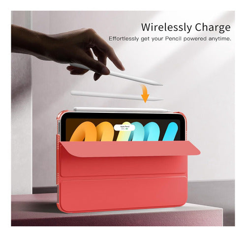 Funda Para iPad Mini 7 (a17 Pro) 2024 Y Mini 6 2021 Coral