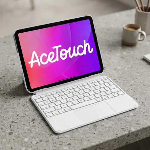Funda Con Teclado Para iPad 11th/10th Gen, Air 11 Blanco