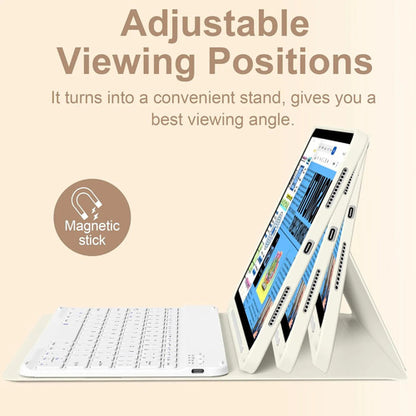 Funda Con Teclado Para iPad Air Crema