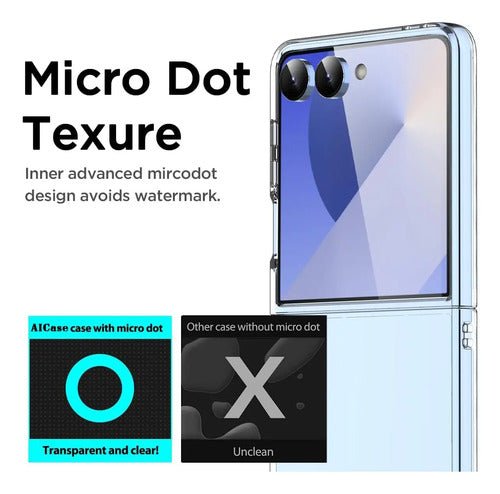 Funda Para Samsung Galaxy Z Flip 7, Ultra-delgada Transparente