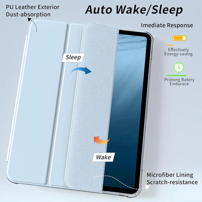 Funda Para iPad Pro 11 Pulgadas Con Soporte Para Lápiz Azul Claro