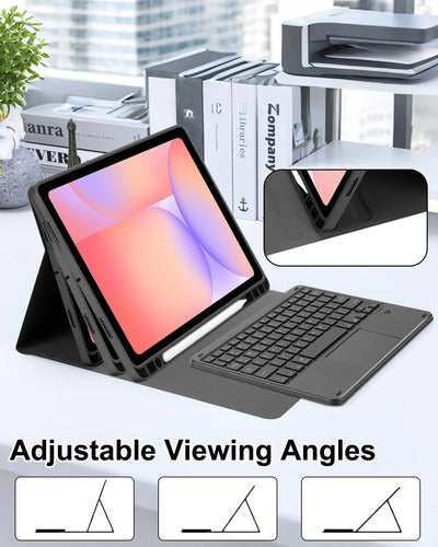 Funda Con Teclado Para Samsung Galaxy Tab S10 Lite/s10 Fe/s9 Negro