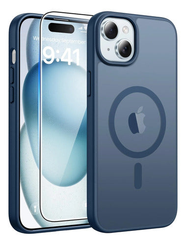 Funda Para iPhone 15, 14 Y 13 Azul