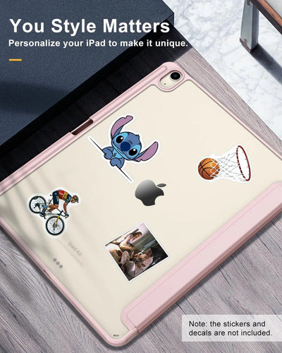 Funda Timovo Para iPad Air 13 Pulgadas M2 2024 - Gris Claro Rosa