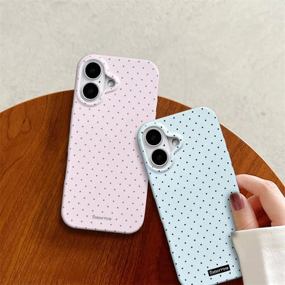 Funda iPhone 17 Estética Lunares Tpu Suave Rosa Lunares