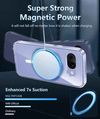 Fntcase Para Google Pixel 9a: Carcasa Magnética Antigolpe... Transparente