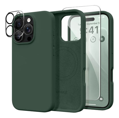 Funda Magnética Para iPhone 16 Pro Max Verde Oscuro
