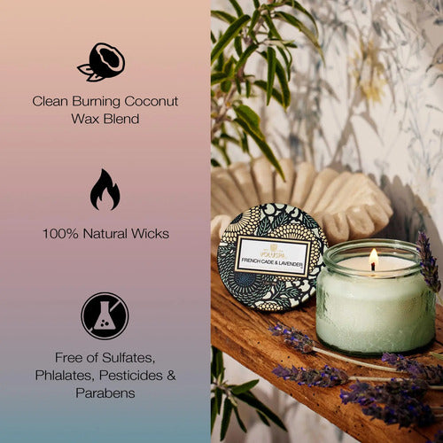 Vela Aromática Vegana De Lavanda Y Madera De Cade | Volus... Cade Francés Y Lavanda Nombre Del Diseño Cade & Lavanda