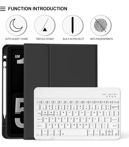Funda Con Teclado iPad De 10a/11a Gen. 11/10.9 PuLG, A16 Negro