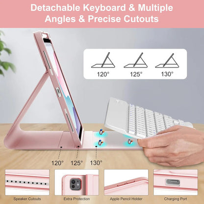 Funda Con Teclado Para iPad Pro 11 Rosa Claro