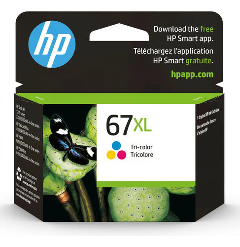 Cartucho De Tinta Hp 67xl Tricolor De Alto Rendimiento