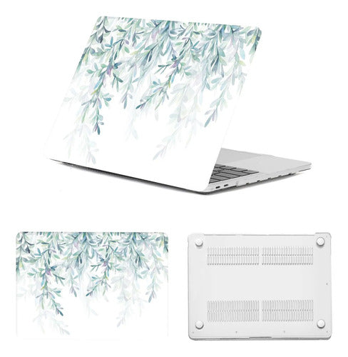 Funda Protectora Para Macbook Air 13.6  M2-m4 2022-2025 Verde Lima