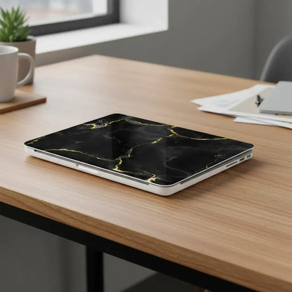 Funda Protectora Para Macbook Air 13.6  M2-m4 2022-2025 Negro