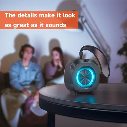 Parlante Bluetooth Portátil Impermeable Negro