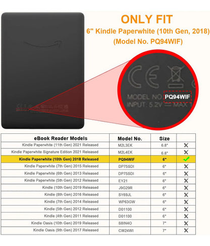 Funda Fintie Slimshell Para Kindle Paperwhite Azul