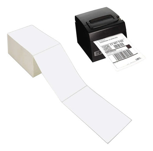 Etiquetas Térmicas Autoadhesivas 500 Unidades (10cm X 15cm) Blanco