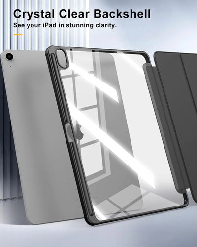 Funda Timovo Para iPad Air 13 Pulgadas M2 2024 - Gris Claro Negro