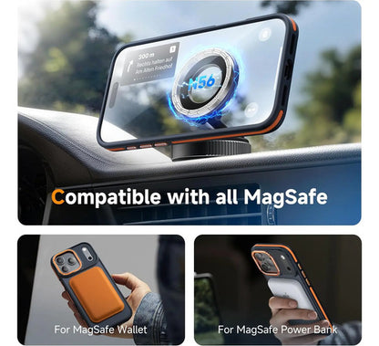 Funda Magnética 3 En 1 Para iPhone 17 Pro Naranja